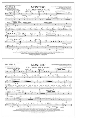 Montero (Call Me By Your Name) (arr. Tom Wallace) - Aux. Perc. 2