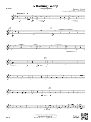 A Dashing Gallop: 1st F Horn