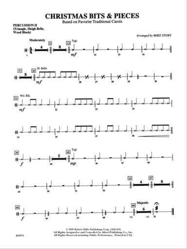 Christmas Bits & Pieces (based on Favorite Traditional Carols): 2nd Percussion