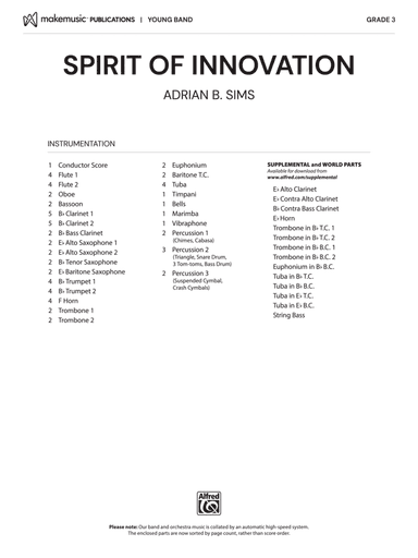 Spirit of Innovation: Score