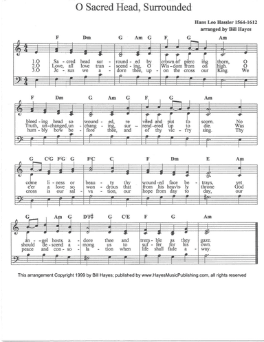 O Sacred Head Surrounded