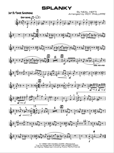 Splanky: B-flat Tenor Saxophone