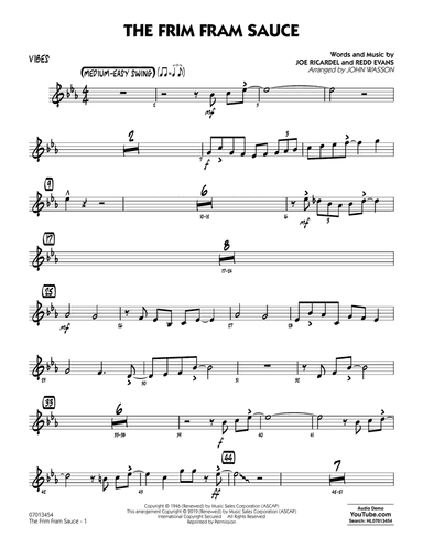 The Frim Fram Sauce (arr. John Wasson) - Vibes