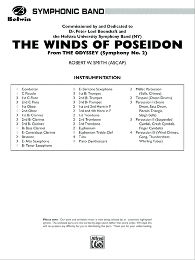 The Winds of Poseidon (from The Odyssey (Symphony No. 2)): Score