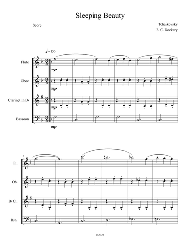 Sleeping Beauty Waltz (Woodwind Quartet)