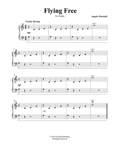 Flying Free (Elementary Piano Solo)
