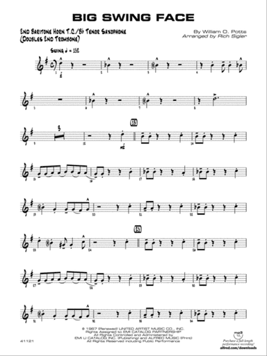 Big Swing Face: 2nd Baritone T.C.