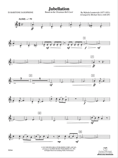 Jubellation: E-flat Baritone Saxophone