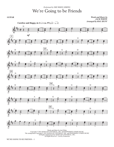 We're Going To Be Friends (arr. Mac Huff) - Guitar