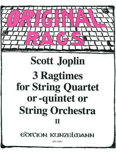 3 ragtimes for string quartet or string orchestra, Volume 2