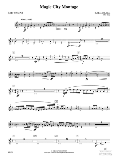 Magic City Montage: 3rd B-flat Trumpet