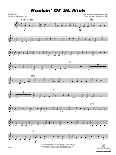 Rockin' Ol' St. Nick: (wp) B-flat Tuba T.C.