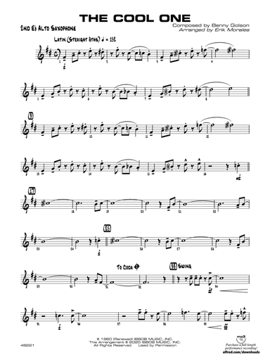 The Cool One: 2nd E-flat Alto Saxophone
