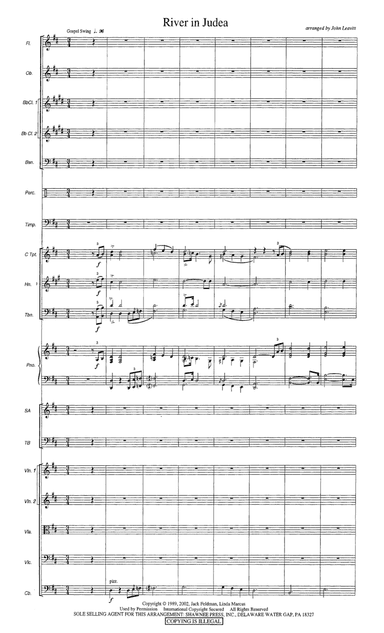 River in Judea - Score