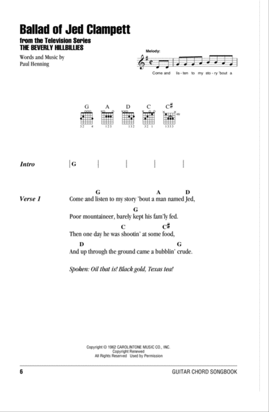 Ballad Of Jed Clampett (from The Beverly Hillbillies)