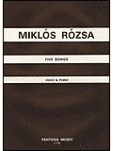 Five Songs For Voice/pno