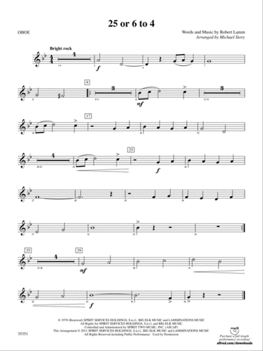 25 or 6 to 4: Oboe