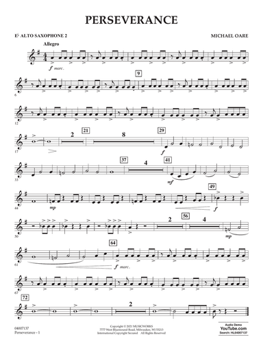 Perseverance - Eb Alto Saxophone 2