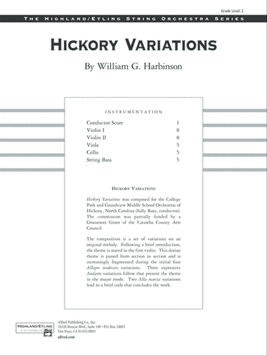 Hickory Variations: Score