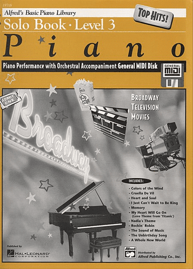 Alfred's Basic Piano Course General MIDI - Top Hits! Solo Level 3