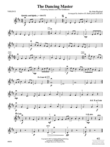 The Dancing Master: 2nd Violin