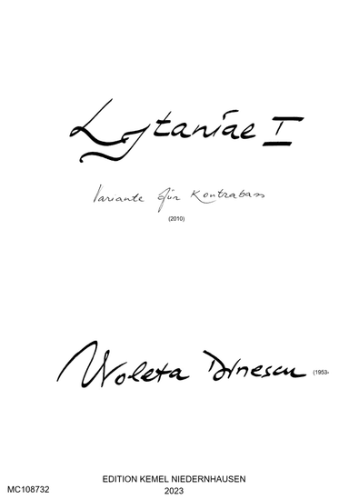 Lytaniae I