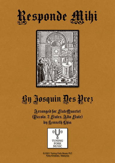 Responde Mihi by Josquin Des Prez, arranged for Mixed Flute Quartet