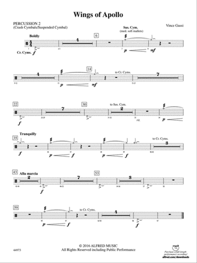 Wings of Apollo: 2nd Percussion