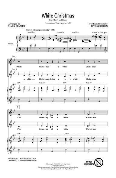 White Christmas (arr. Mark Brymer)