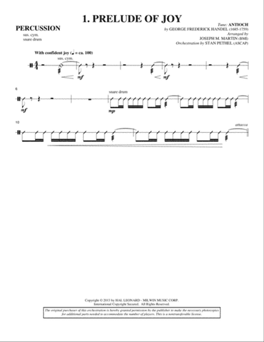 Sing A Song Of Christmas - Percussion