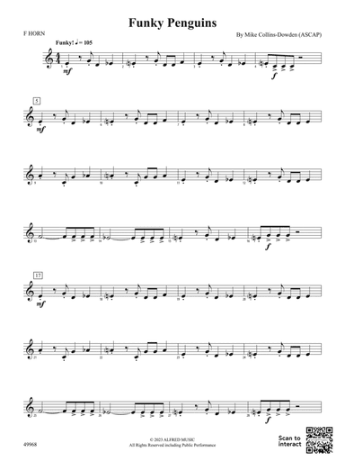 Funky Penguins: 1st F Horn