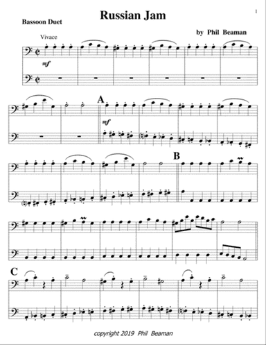 Russian Jam-bassoon duet