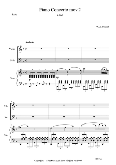 Piano Concerto No.21 K.467 Mov.2
