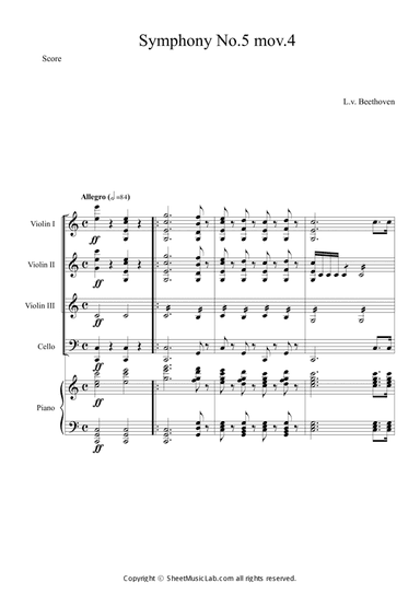 Symphony No.5 Op.67 4th Mov