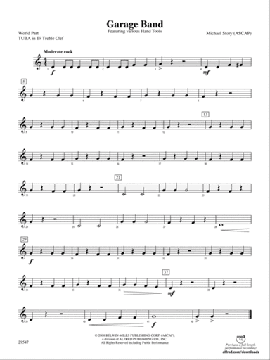 Garage Band: (wp) B-flat Tuba T.C.