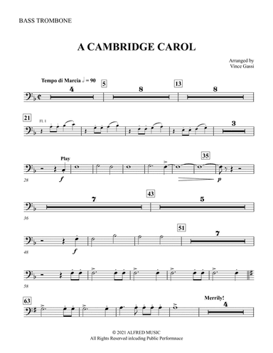 A Cambridge Carol: Bass Trombone