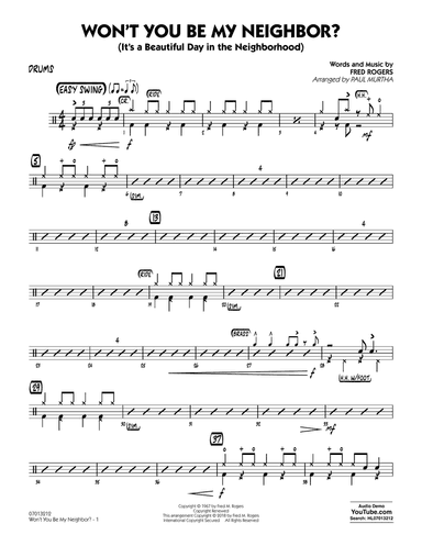 Won't You Be My Neighbor? - Drums