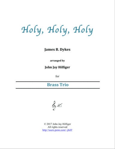 Holy, Holy, Holy for Brass Trio