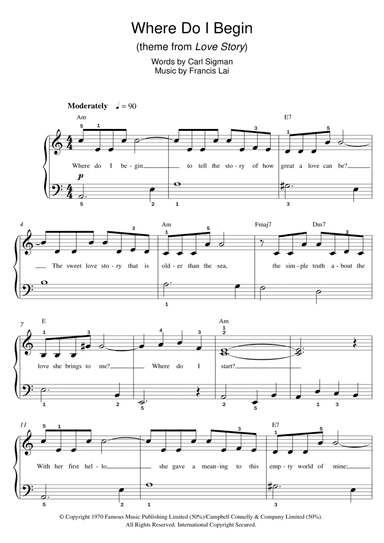 Where Do I Begin (theme from Love Story)
