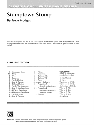 Stumptown Stomp: Score