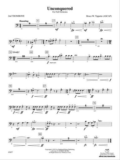 Unconquered: 2nd Trombone