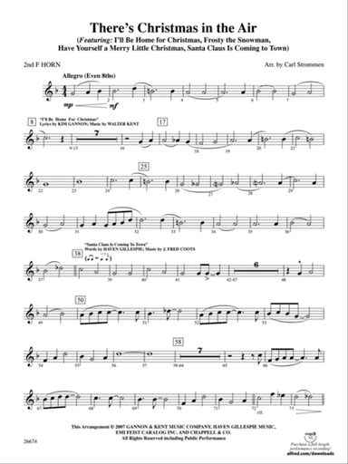 There's Christmas in the Air: 2nd F Horn