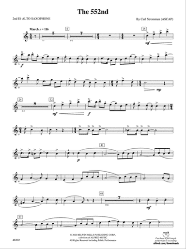 The 552nd: 2nd E-flat Alto Saxophone