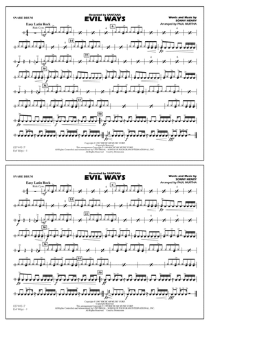 Evil Ways (arr. Paul Murtha) - Snare Drum