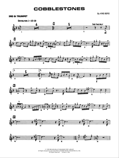 Cobblestones: 3rd B-flat Trumpet