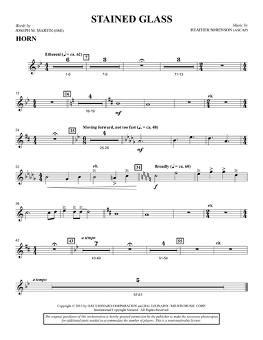 Stained Glass - F Horn