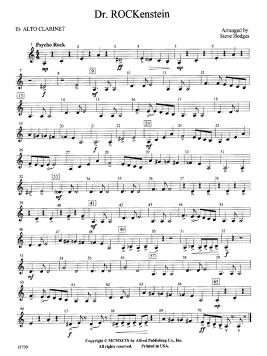 Dr. Rockenstein: E-flat Alto Clarinet
