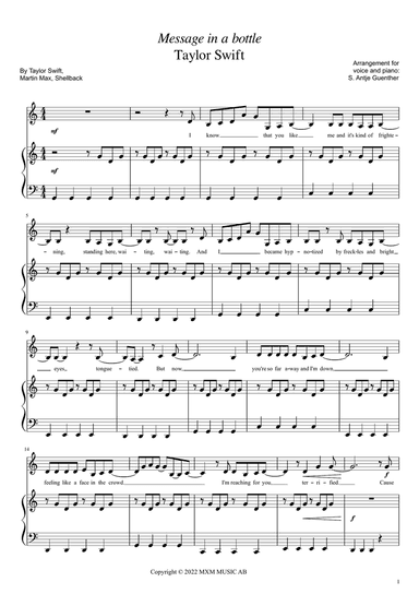 Message In A Bottle Taylor S Version From The Vault