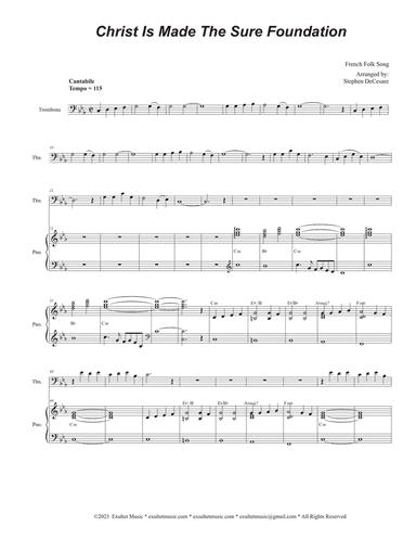 Christ Is Made The Sure Foundation (Trombone solo and Piano)