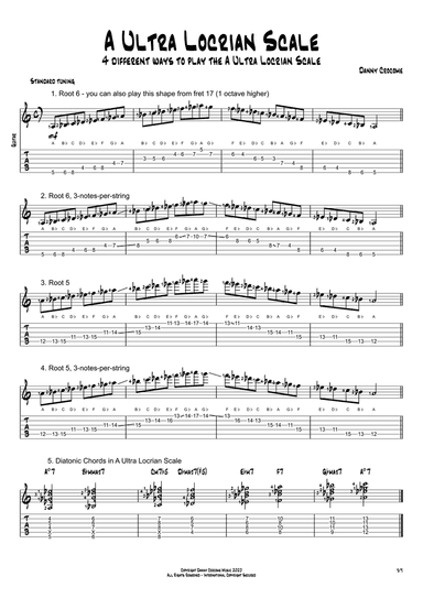 A Ultra Locrian Scale (4 Ways to Play)